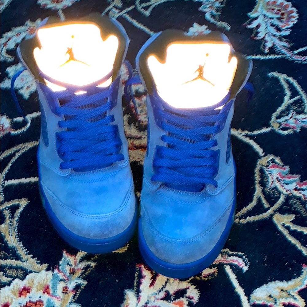 Air Jordan 5 Blue Suede